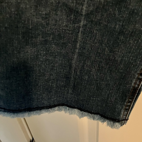 Pink Tartan Jeans - Cropped Frayed Hem - Picture 6 of 7